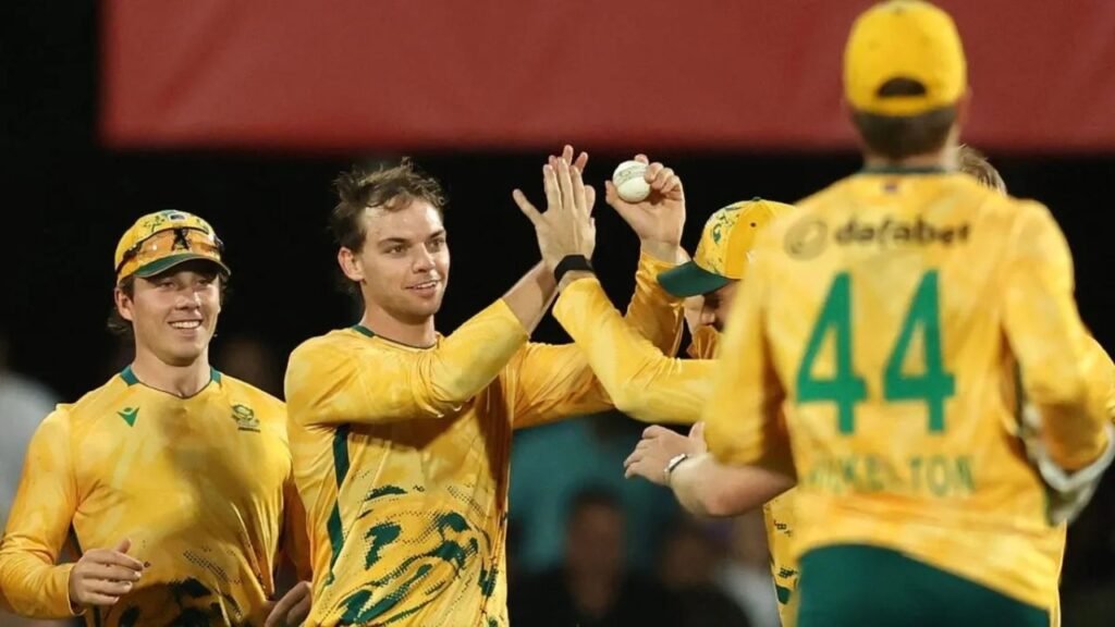 South Africa vs Australia Highlights Corbin Bosch, Dewald Brevis Shine As SA Beat AUS By 53 Runsin 2nd T20
