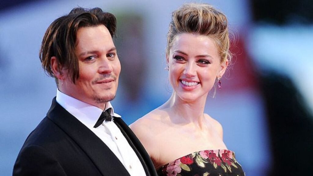 Johnny Depp’s with his wife Amber Heard.