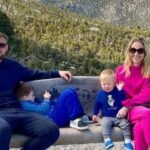 Alexander Volkov with his wife Yana Volkov & children.