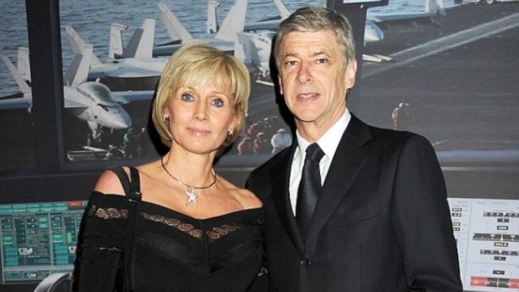 Arsène Wenger with his wife Annie Brosterhous.