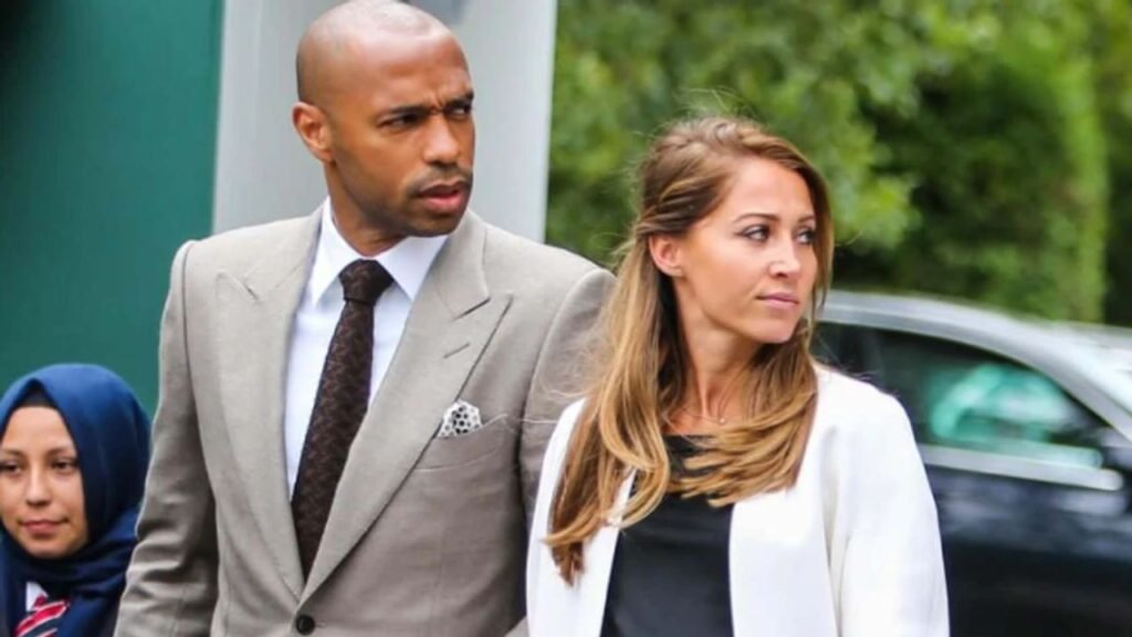 Thierry Henry with his wife Claire Merry.