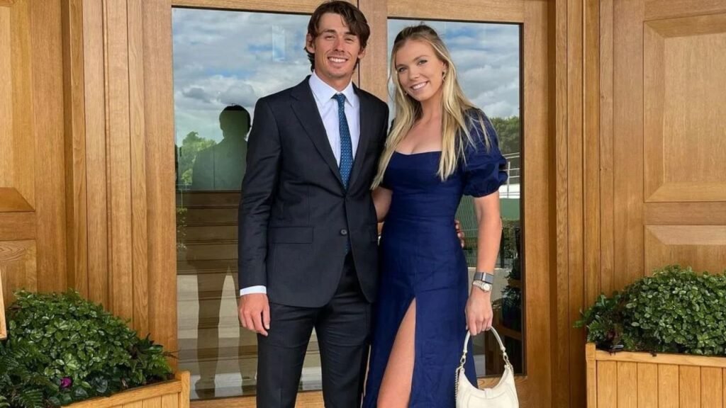 Alex de Minaur with his girlfriend Katie Boulter.