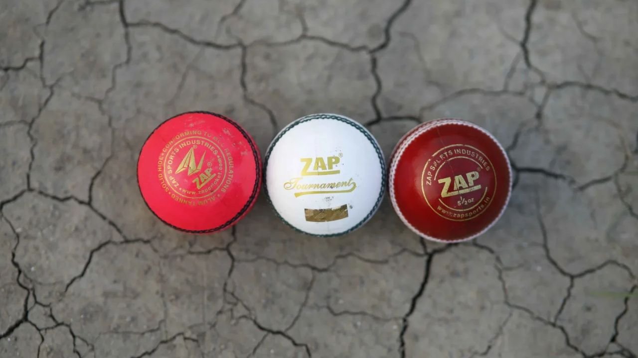 Cricket Ball Showdown Red, White & Pink Across Formats.